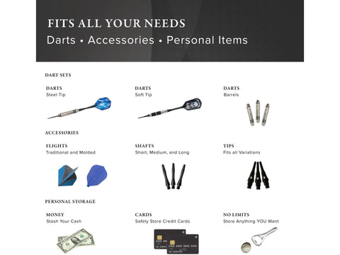 Image of Casemaster Select Pink Nylon Dart Case - HomeFitPlay