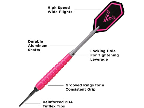 Image of Viper V Glo Soft Tip 18gm Pink - HomeFitPlay