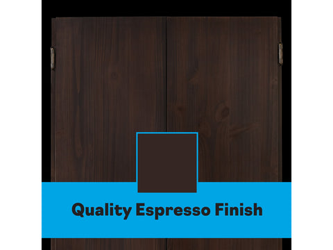 Image of Viper Metropolitan Espresso Steel Tip Dartboard Cabinet - HomeFitPlay
