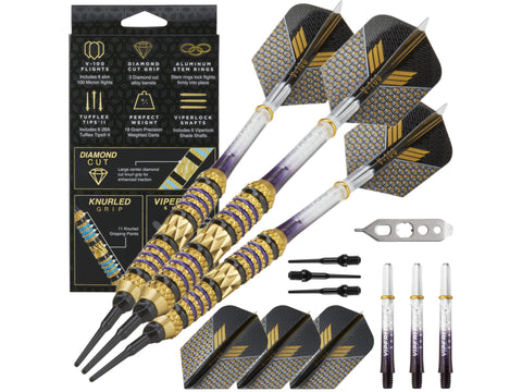 Image of Viper Wizard Purple/Black Soft Tip Darts 18 Grams - HomeFitPlay