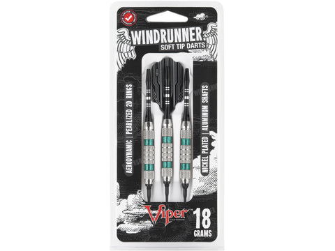 Image of Viper Wind Runner Green Soft Tip Darts 18 Grams - HomeFitPlay