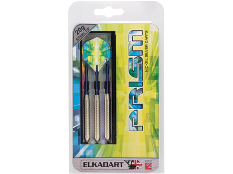 Image of Elkadart Prism Ringed Silver Steel Tip Darts - HomeFitPlay