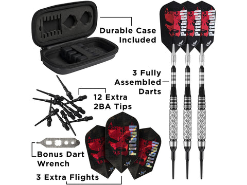 Image of Viper Pitbull 90% Tungsten Soft Tip Darts Diamond Cut Barrel 18 Grams - HomeFitPlay