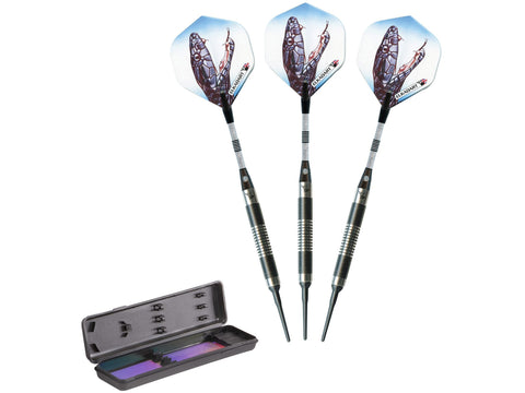 Image of Elkadart Black Mamba 80% Tungsten Soft Tip Darts Thin Barrel - HomeFitPlay