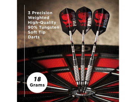 Image of Viper Pitbull 90% Tungsten Soft Tip Darts Diamond Cut Barrel 18 Grams - HomeFitPlay