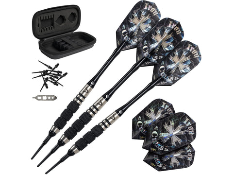 Image of Viper Desperado 80% Tungsten Iron Cross Soft Tip Darts 3 Knurled Rings 18 Grams - HomeFitPlay