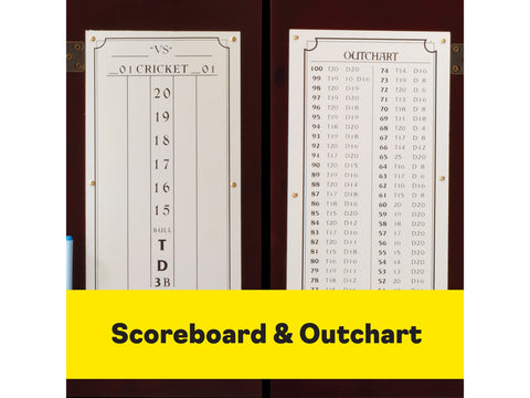 Image of Viper Hudson Dartboard Cabinet Mahogany - HomeFitPlay