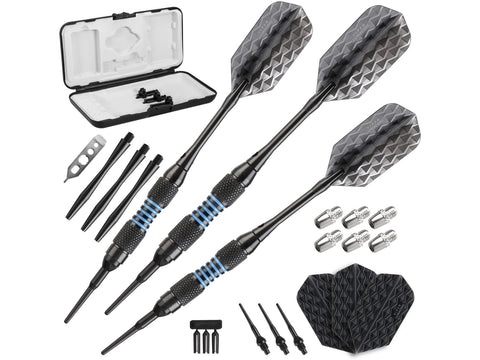 Image of Viper Bobcat Adjustable Soft Tip Darts Blue Rings 16-19 Grams - HomeFitPlay