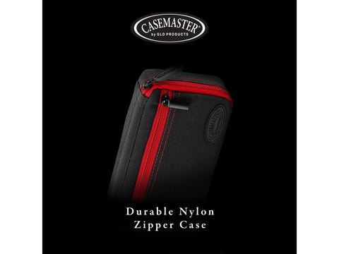 Image of Casemaster Plazma Dart Case Black with Red Zipper - HomeFitPlay