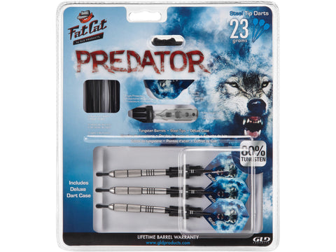 Image of Fat Cat Predator 80% Tungsten Steel Tip Darts 23 Grams - HomeFitPlay