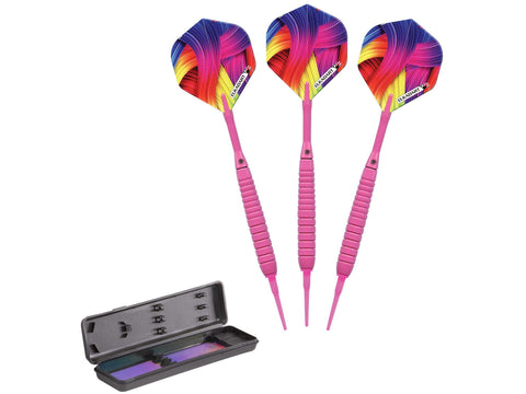 Image of Elkadart Neon Pink Soft Tip Darts 18 Grams - HomeFitPlay