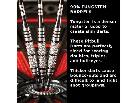 Image of Viper Pitbull 90% Tungsten Soft Tip Darts Diamond Cut and Ringed Barrel 18 Grams - HomeFitPlay