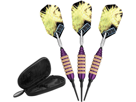 Image of Viper Spinning Bee Purple Soft Tip Darts 16 Grams - HomeFitPlay