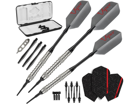 Image of Viper V-Factor 90% Tungsten Soft Tip Darts Grooved Barrel 18 Grams - HomeFitPlay