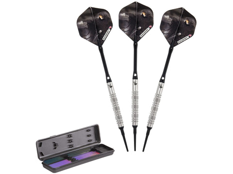 Image of Elkadart Wizard 80% Tungsten Soft Tip Darts Knurled and Ringed Barrel - HomeFitPlay