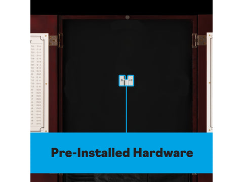 Image of Viper Metropolitan Mahogany Steel Tip Dartboard Cabinet - HomeFitPlay