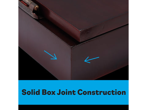 Image of Viper Metropolitan Mahogany Steel Tip Dartboard Cabinet - HomeFitPlay