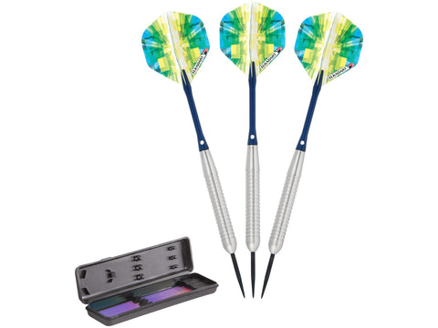 Image of Elkadart Prism Ringed Silver Steel Tip Darts - HomeFitPlay