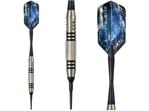 Image of Viper Silver Thunder Soft Tip Darts 1 Knurled Ring 20 Grams - HomeFitPlay