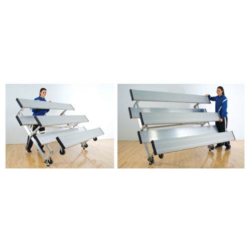 3 Row 21' Tip-N-Roll Bleacher (seats 42) | TR0321