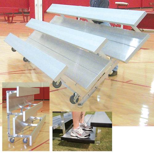 2 Row 8' Pref. Tip n' Roll Bleacher | TR0208P