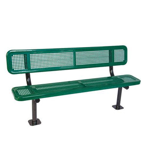 6'  Bench w/Back Surf Mnt Perforated | 1275841