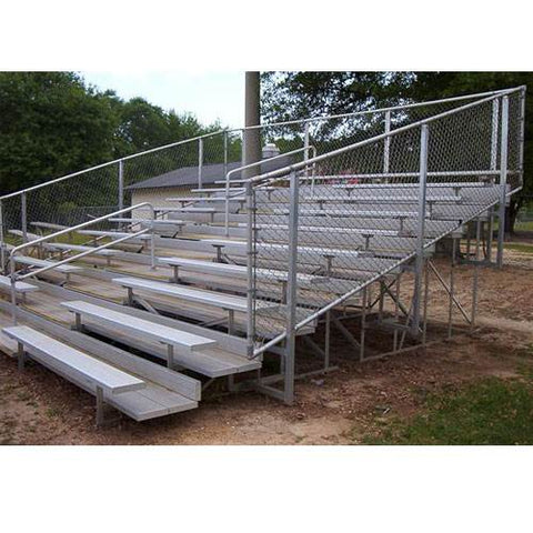 Image of BLEACHER 8 ROW 112 SEAT W/FENCE RAIL 21' | 1135206