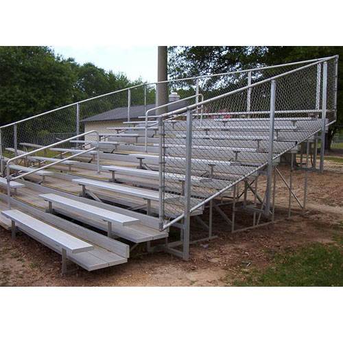 BLEACHER 8 ROW 144 SEAT W/FENCE RAIL 27' | 1135213