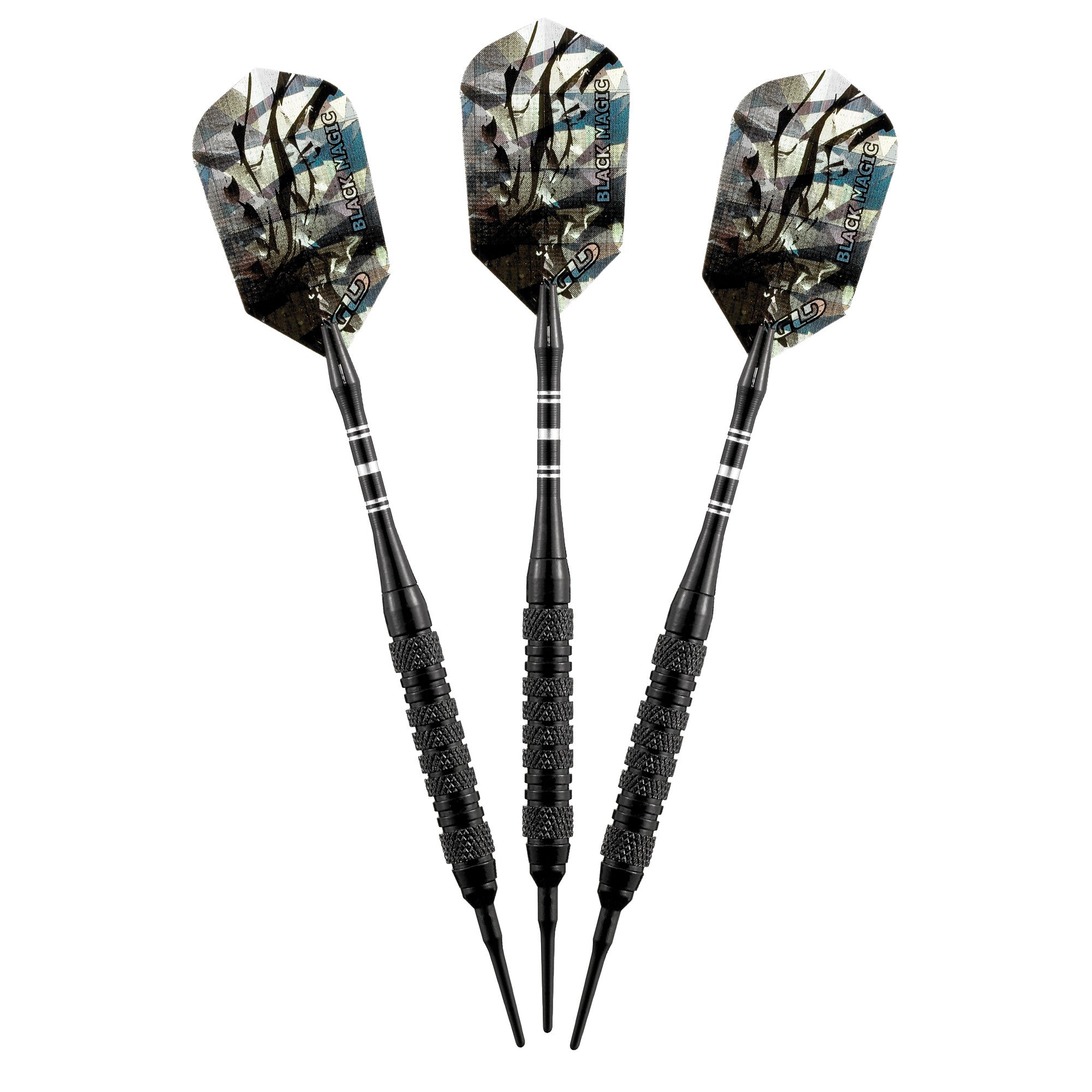 Viper Black Magic Soft Tip Darts 6 Knurled Rings 18 Grams
