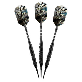 Viper Black Magic Soft Tip Darts 6 Knurled Rings 18 Grams