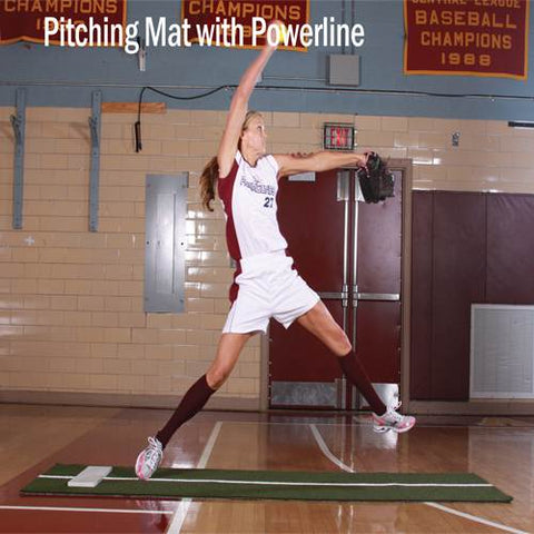 Image of SOFTBALL PITCHING MAT W/PWR LINE-NON SKD | 1266016