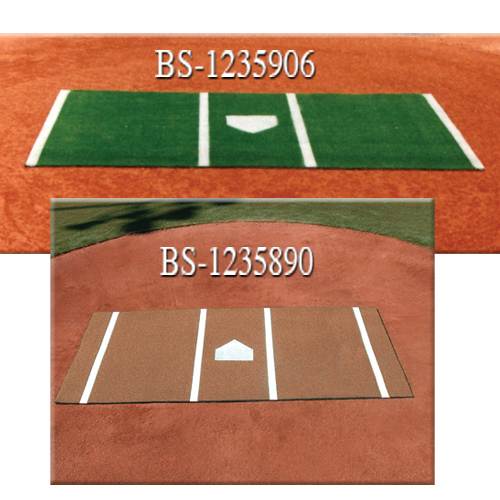 DiamondTurf Home Plate Mat Clay 6x12 | 1235890