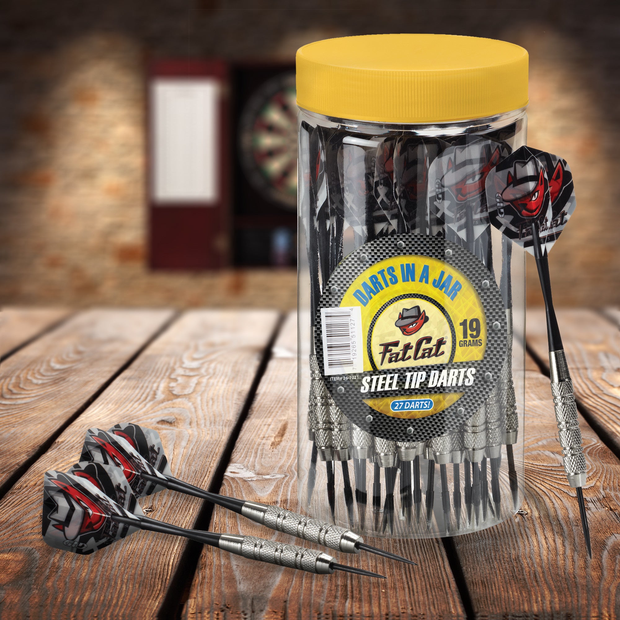 Fat Cat Darts in a Jar Steel Tip 20 Grams 27 Count