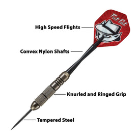 Fat Cat Twin Pack Steel Tip Darts 19 Grams 