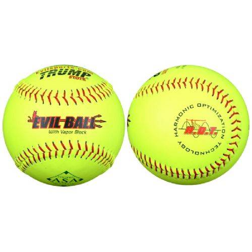 Trump® MP-EVIL-RP-USA-Y MP Series Evil Sports 12" 52/300 ASA Premium Grade Leather Softball - One Dozen | 1394793
