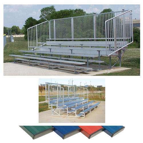 4 Row 15' Pref. Vertical Picket Bleacher | NB0415CVP