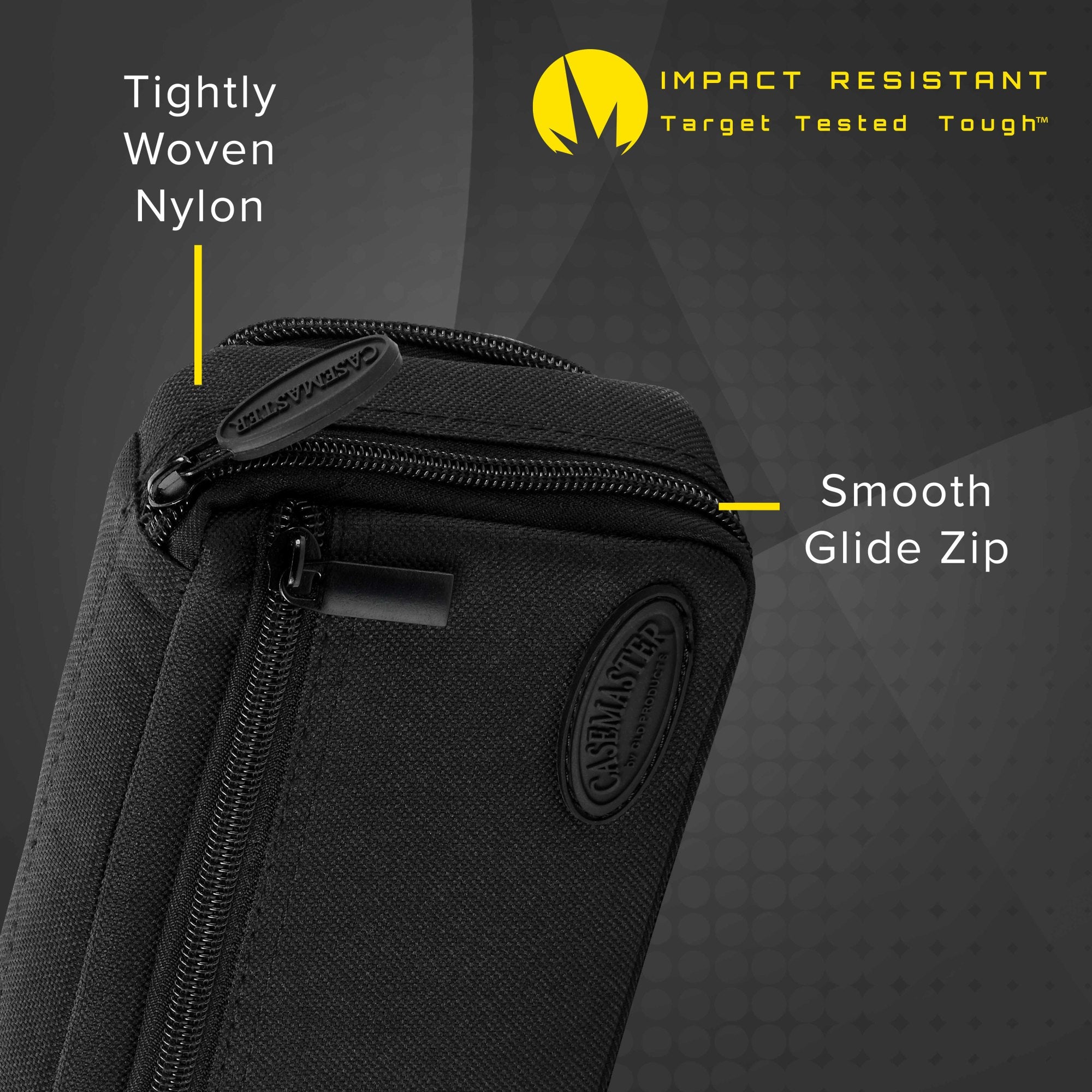 Casemaster Plazma Plus Dart Case with Black Zipper and Phone Pocket