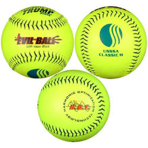 Trump® MP-EVIL-CLAS-Y2 Evil Sports USSSA Classic M 40/325 12" Premium Leather Softball - One Dozen | 1394795