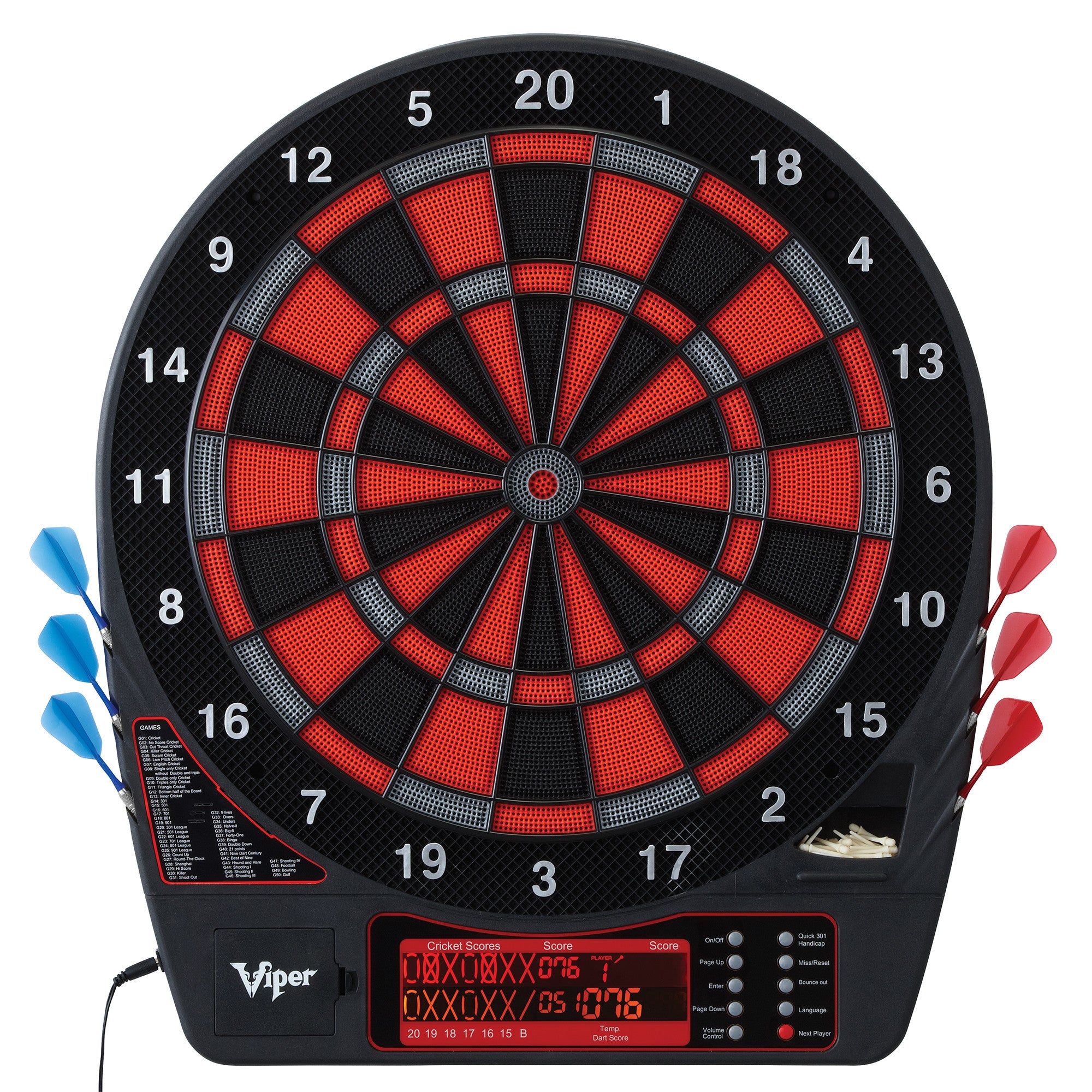 Viper Specter Electronic Dartboard, 15.5" Regulation Target