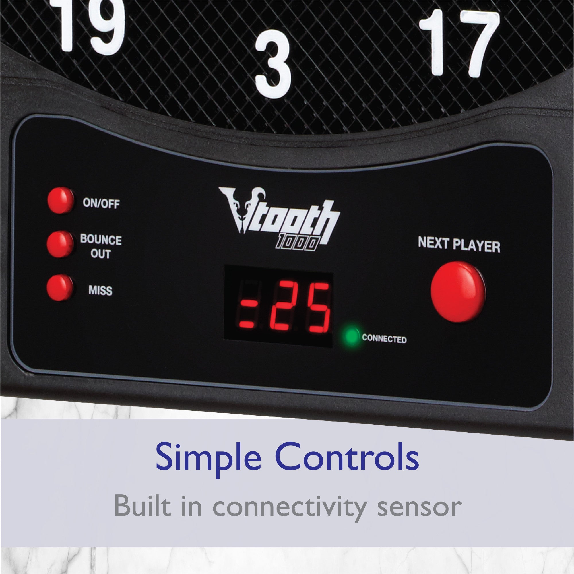 Viper Vtooth 1000® Online Electronic Dartboard