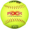 Trump® X-Rock-NSA-RP-Y The Rock® Series 12 inch 52/275 NSA Composite Leather Softball - One Dozen | 1394812