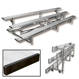 3 Row 15' Tip n' Roll Bleachers (colored | TR0315C