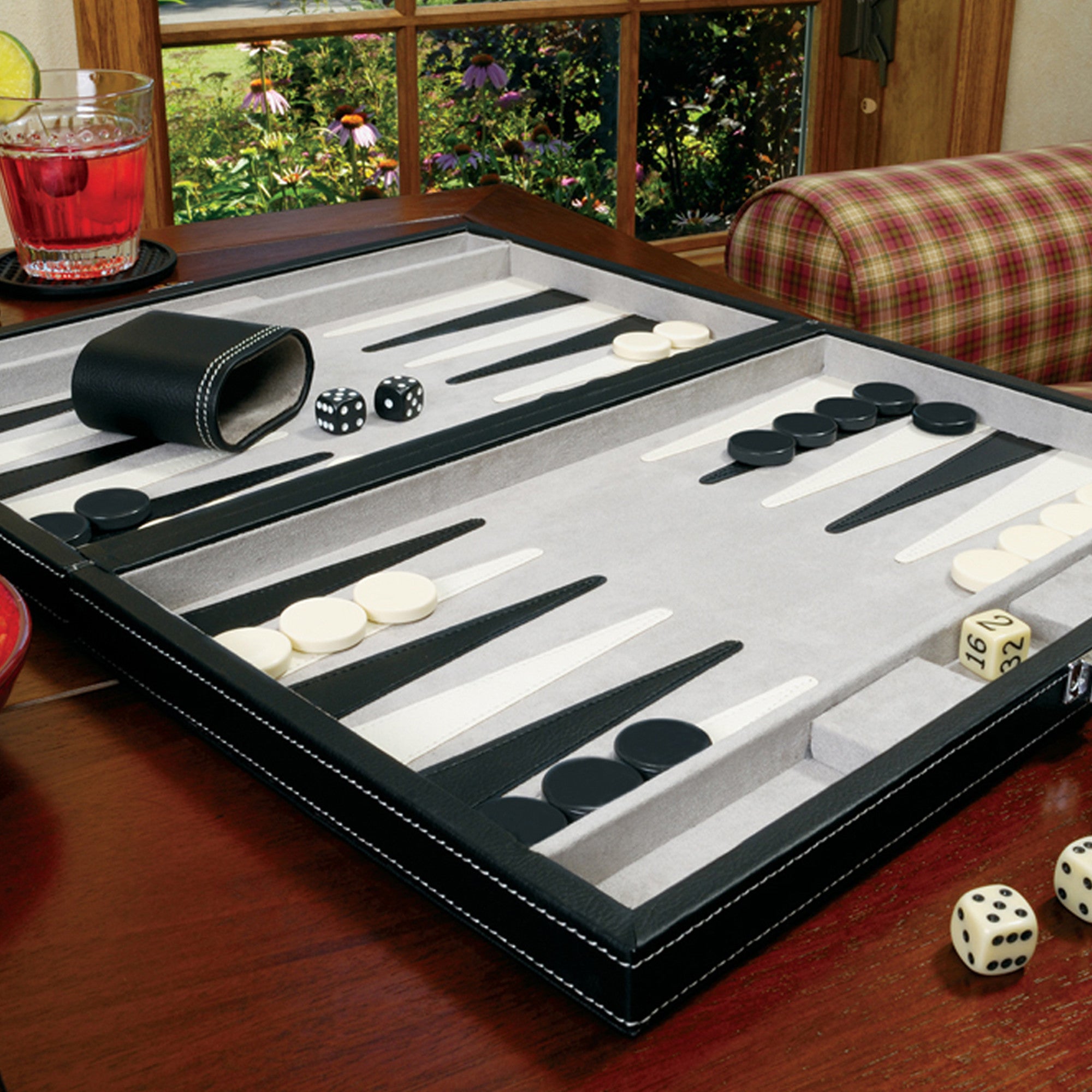 Mainstreet Classics Classic 15" Backgammon Set