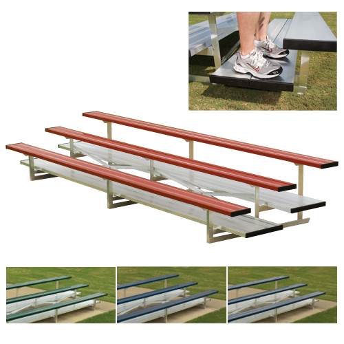 5 Row 15' Powder Coated Pref. Bleachers | NB0515CP