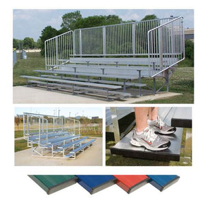 5 Row 15' Pref. Vertical Picket Bleacher | NB0515CVP