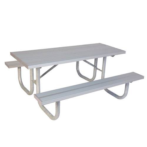 8' Double Sided H-D ADA Table, Alum. | 1276053