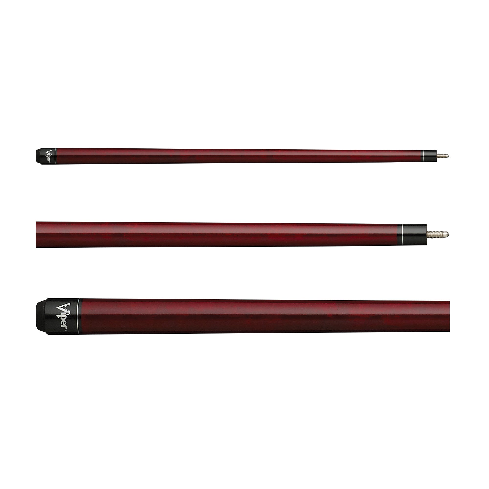 Viper Elite Series Red Unwrapped Billiard/Pool Cue Stick