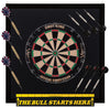 Viper Shot King Sisal Dartboard, Dartboard Backboard, "The Bull Starts Here" Throw Line Marker & Elite Steel Tip Darts