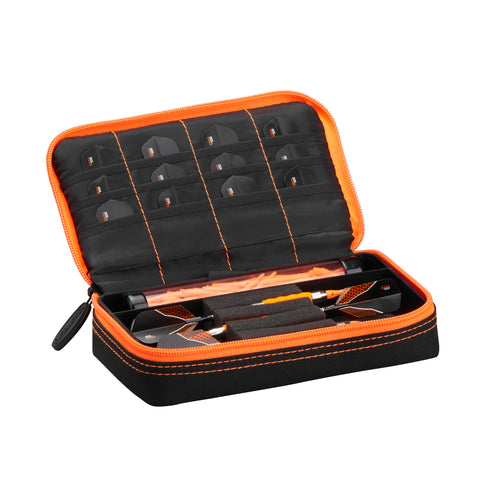 Image of Casemaster Plazma Dart Case Black with Orange Zipper