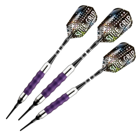 Image of Viper Sure Grip Soft Tip Darts 18 Grams, Purple Accessory Set